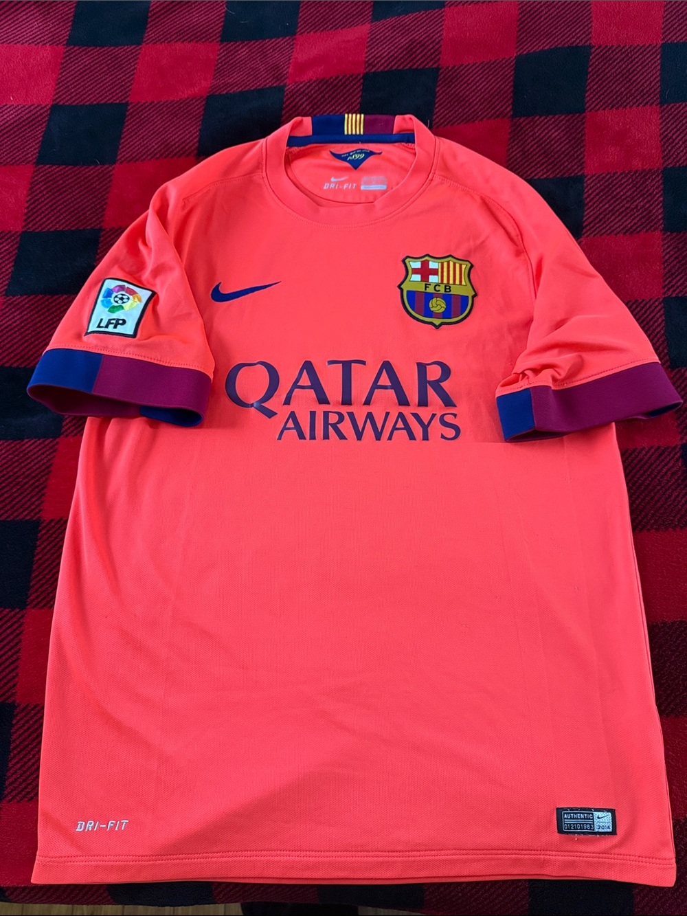 VINTAGE FC Barcelona 2014-15 Away La Liga Nike Jersey